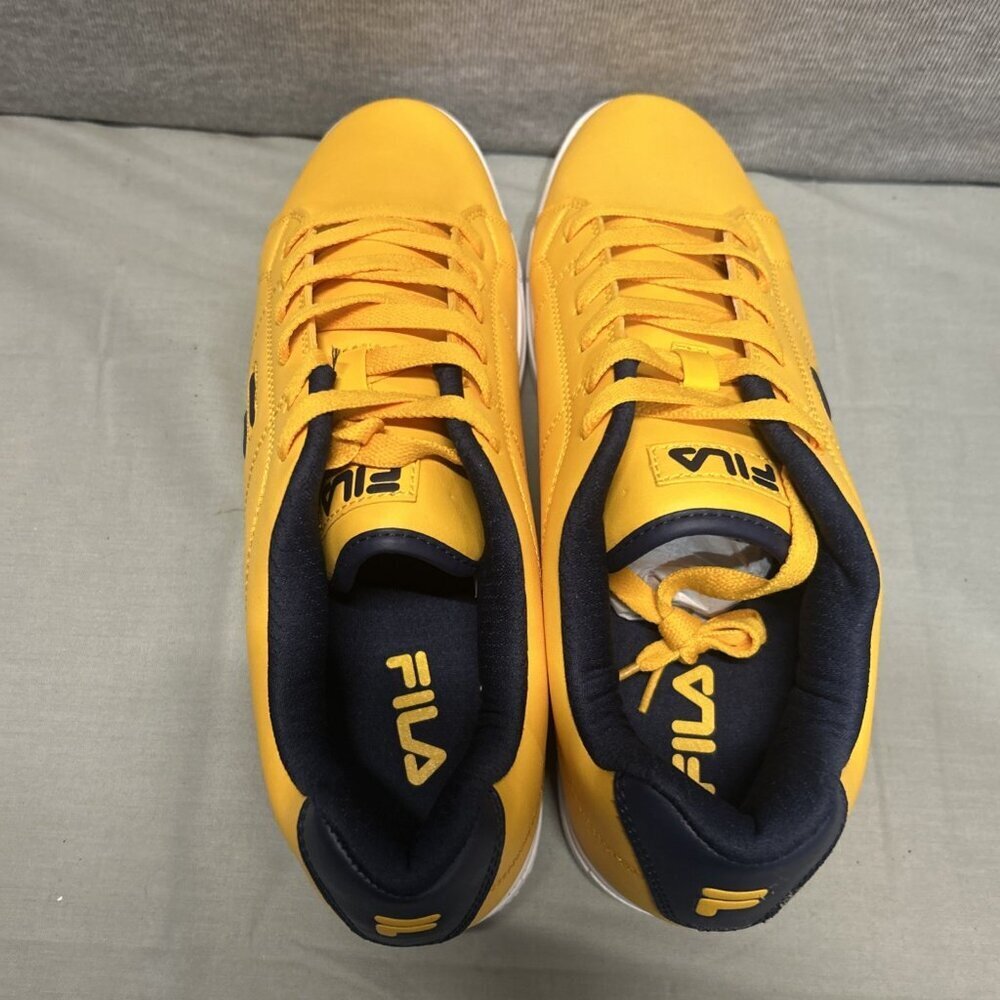 Fila Men’s Low Cut Charleston Casual Sneakers Size 10 Yellow Lace Up - Picture 5 of 9